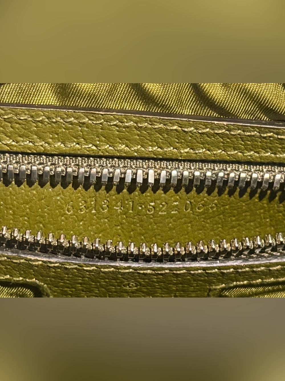 Gucci Olive Green Monogram Belt Bag - Picture 6 of 9